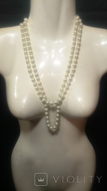 Beads, artificial pearls.65 cm., photo number 6