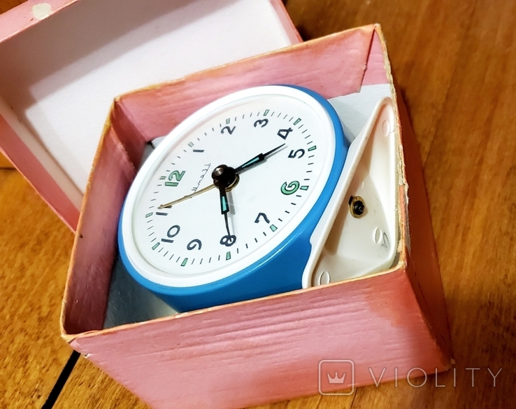 Clock Vityaz with alarm clock mechanical USSR, photo number 5