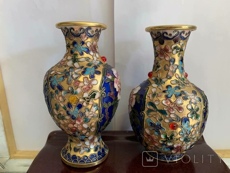 Cloisone vases, height 13 cm, photo number 3