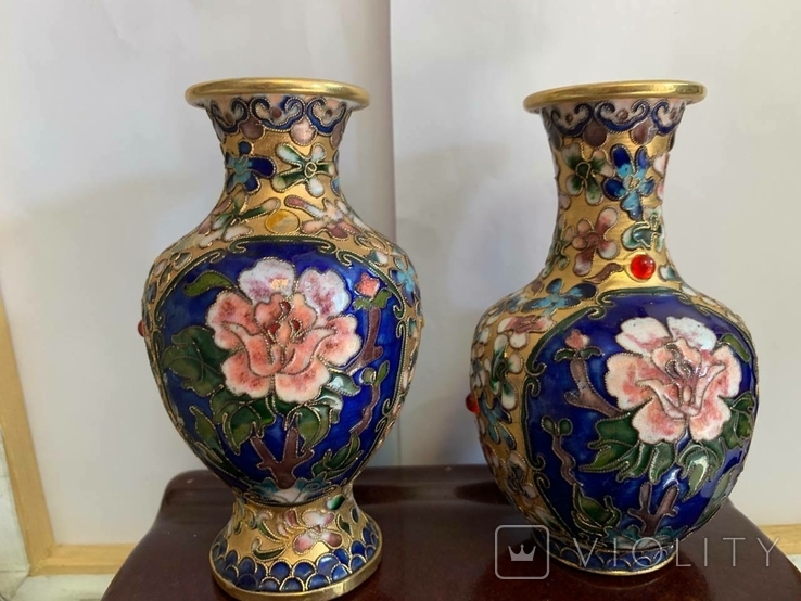 Cloisone vases, height 13 cm, photo number 2