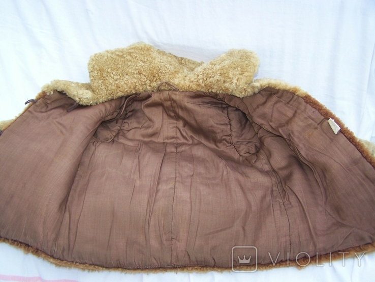 Children's retro fur coat made of tsigeiki 60s, photo number 6