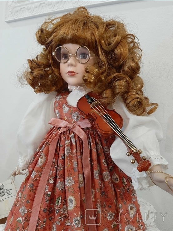 Лялька колекційна. Дівчина з скрипкою., фото №4