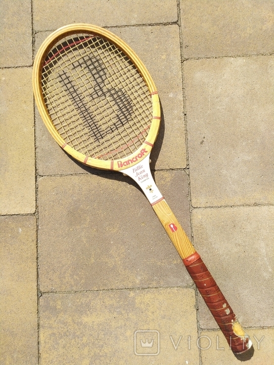 Вінтаж тенісна ракетка Bancroft Billie Jean king, photo number 2