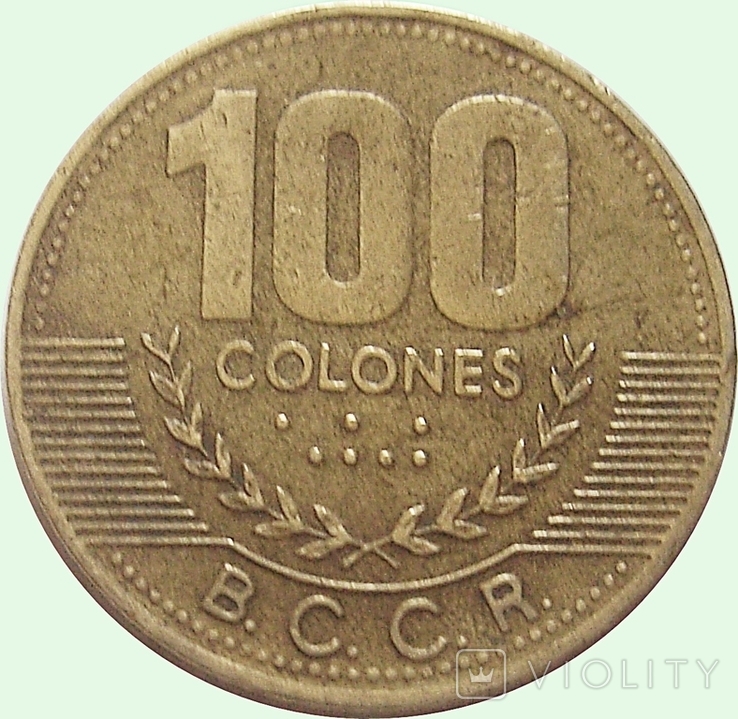 6.Costa Rica 100 colones, 2000, photo number 3