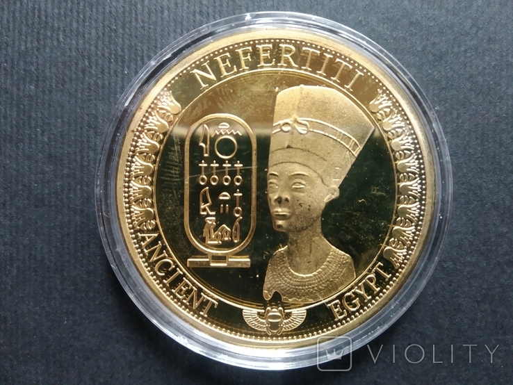 Souvenir coin "Nefertiti" (Nefertiti), photo number 2