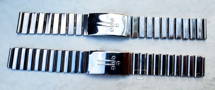 Stainless steel bracelets for watches Electronics of the USSR, photo number 2