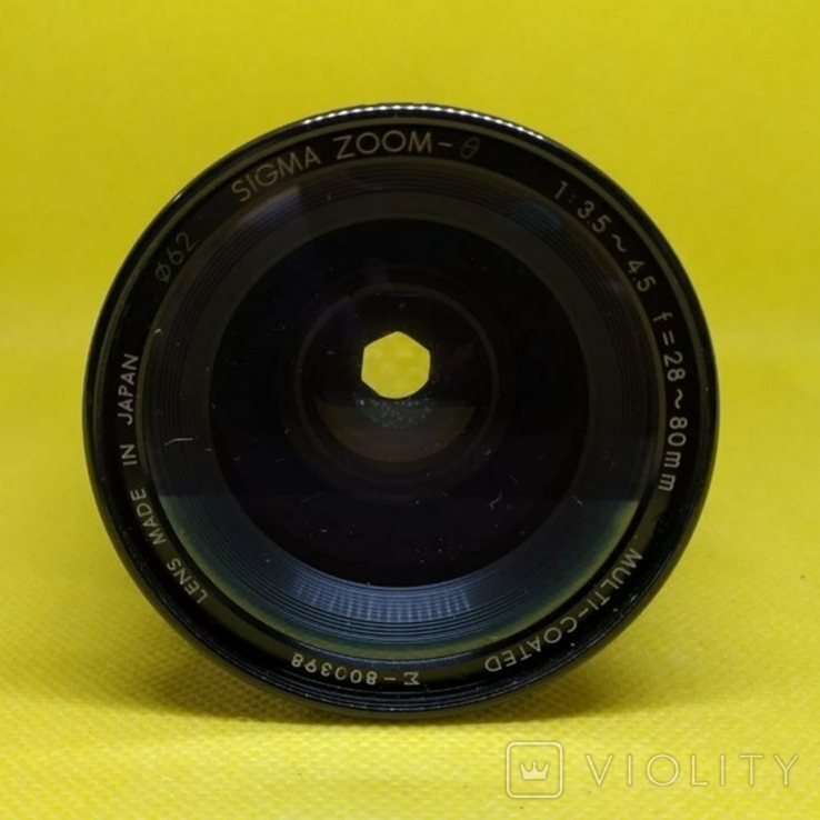Об'єктив Sigma Zoom 28-80 мм 3.5-4.5, фото №2