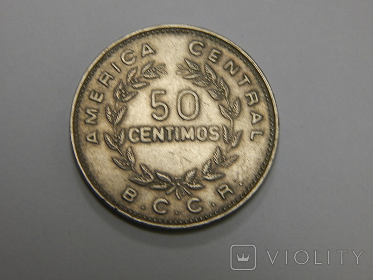 50 центимес, 1975 г Коста-Рика