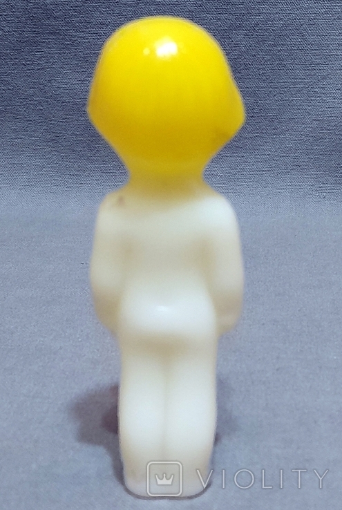 Pupsik USSR Волосся тиснене жовте фарбування 10 см Rare, фото №4