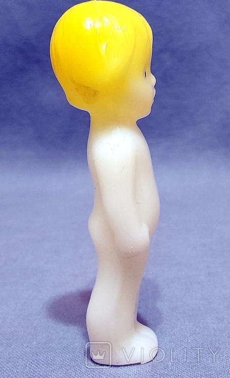 Pupsik USSR Волосся тиснене жовте фарбування 10 см Rare, фото №5
