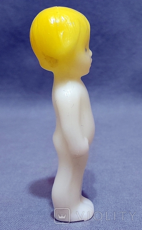 Pupsik USSR Волосся тиснене жовте фарбування 10 см Rare, фото №6