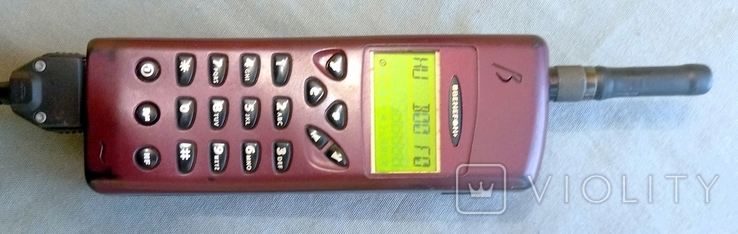 Retro phone Benefon OY TDP-40 Finland burgundy color, photo number 4