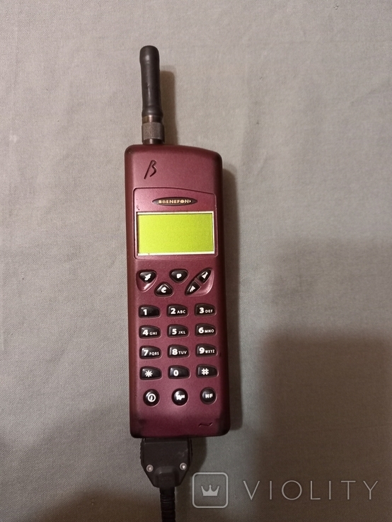 Retro phone Benefon OY TDP-40 Finland burgundy color, photo number 10