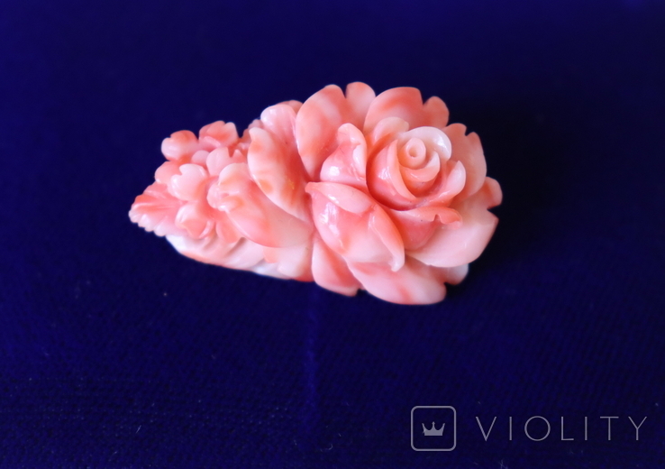Coral brooch Rose Different Coral, photo number 5