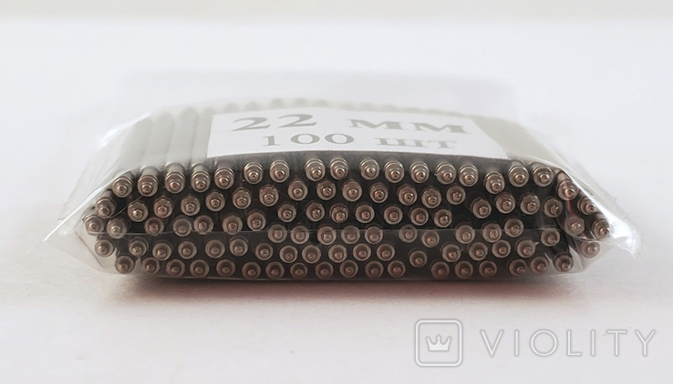 Watch lugs 22 mm Ф1.8 mm 100 pieces. Springbars, studs, pins for attaching bracelets, photo number 5