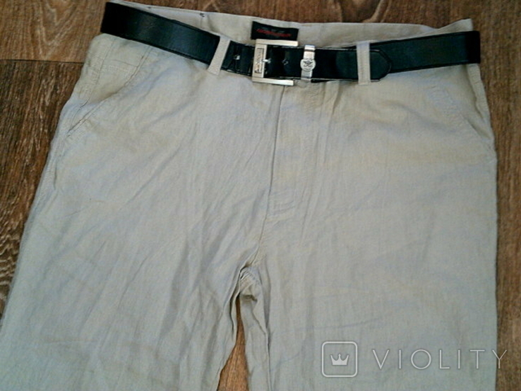 G.Armani(лен 100%) -летние легкие штаны разм.36, фото №7