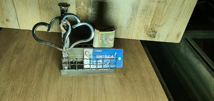 Оргагайзер підставка для ручок, візиток, фото, фото №7