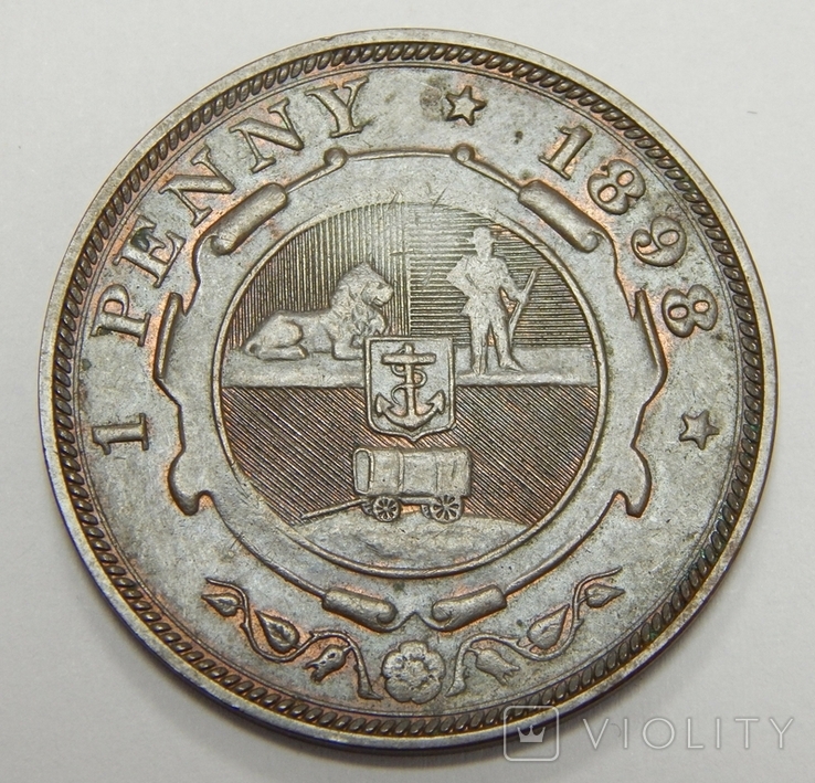 1 пенни, 1898 г Южная Африка