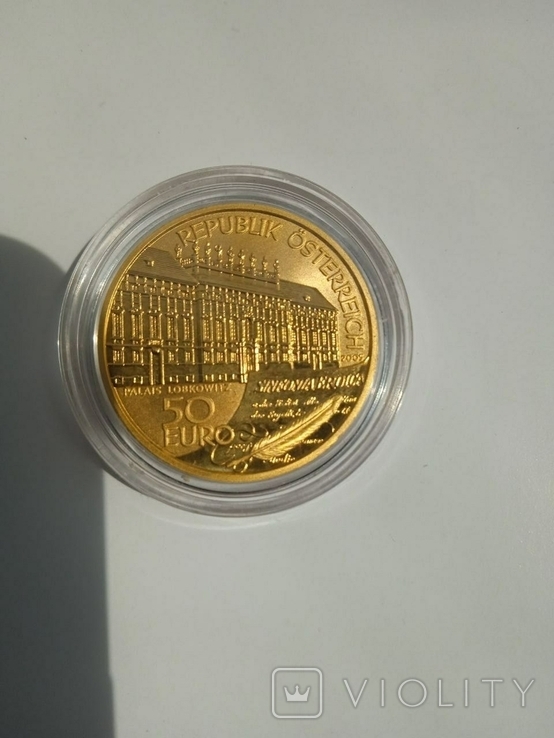 50 евро Бетховен,Австрия,золото, photo number 6