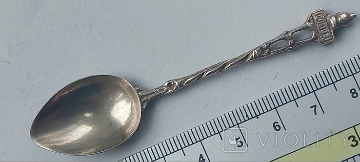 Souvenir coffee spoon, silver, 5.1 grams, Pompeii, photo number 2