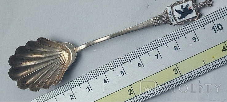 Souvenir spoon for bulk ingredients, silver, 8+ grams, Berlin