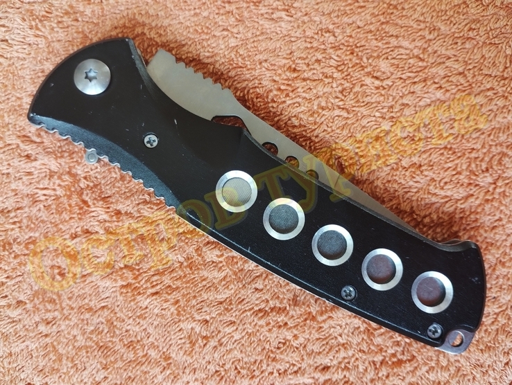 Нож выкидной кнопочный D89 с чехлом, numer zdjęcia 6