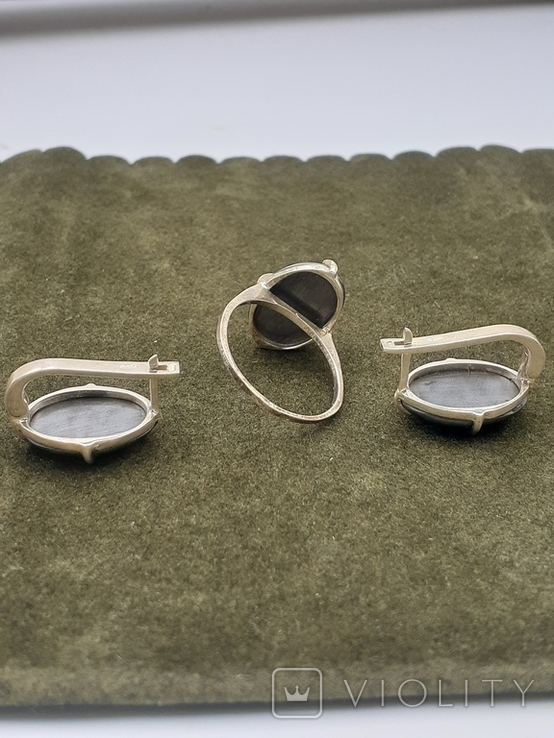 Серебряное кольцо и серьги (5), фото №4