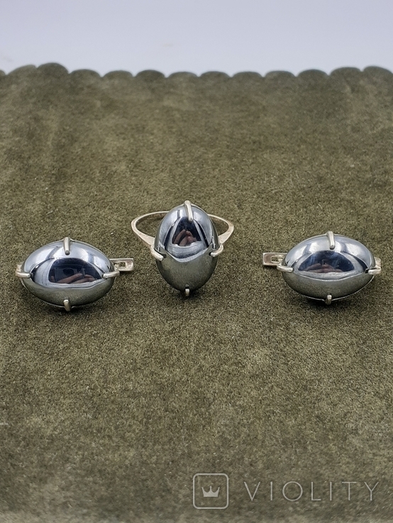 Серебряное кольцо и серьги (5), фото №2