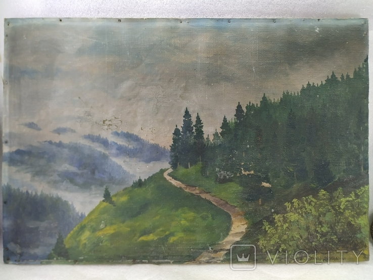 2. Landscape. Carpathians. 1966. Signature., photo number 2