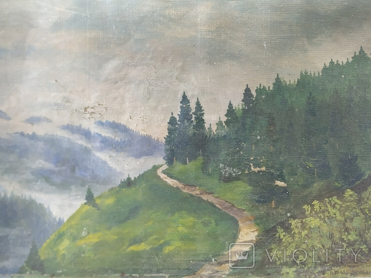 2. Landscape. Carpathians. 1966. Signature., photo number 4