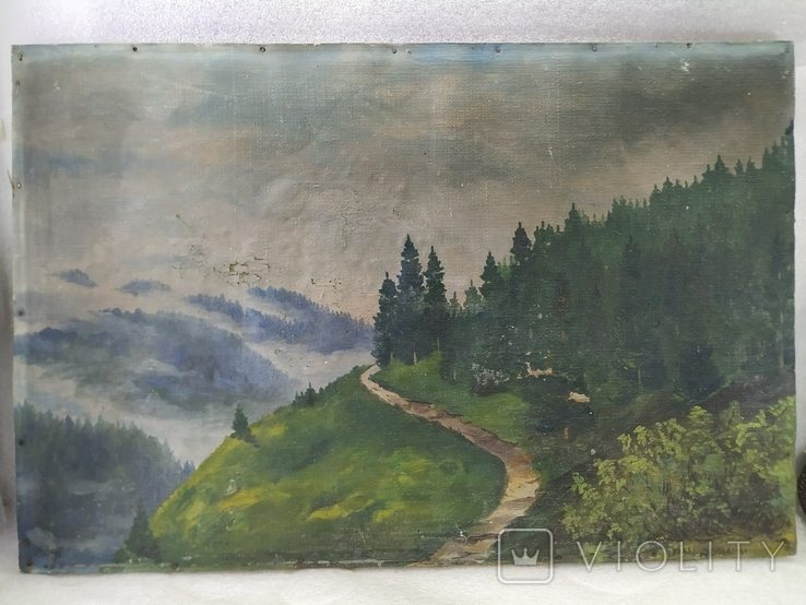 2. Landscape. Carpathians. 1966. Signature., photo number 11