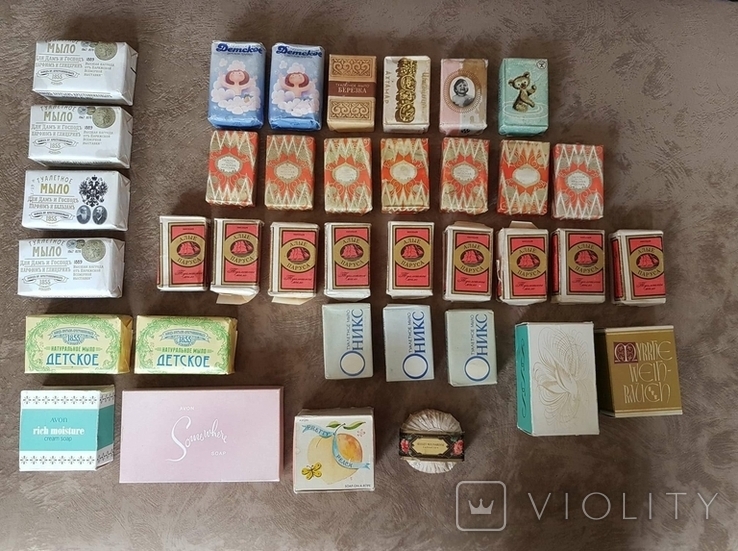 Collection soap Red Moscow, France, Avon, vintage, Scarlet Sails and others (39 pieces)