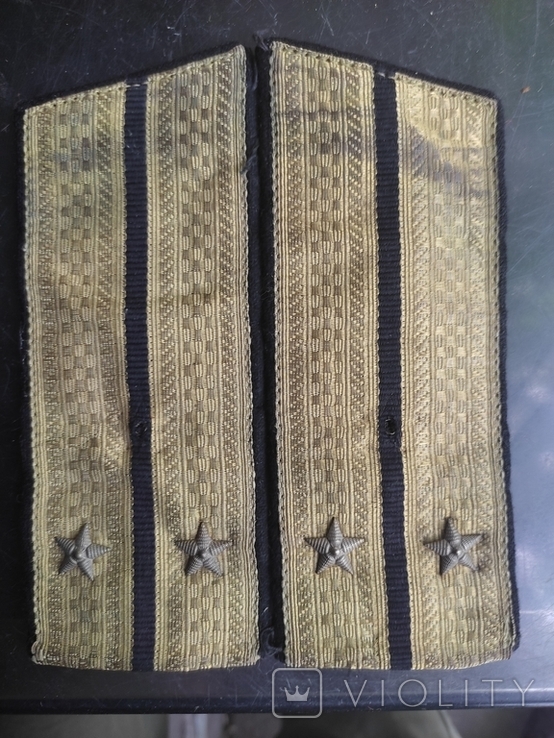 Vintage. Shoulder straps officers, Soviet Navy. 50s, photo number 8