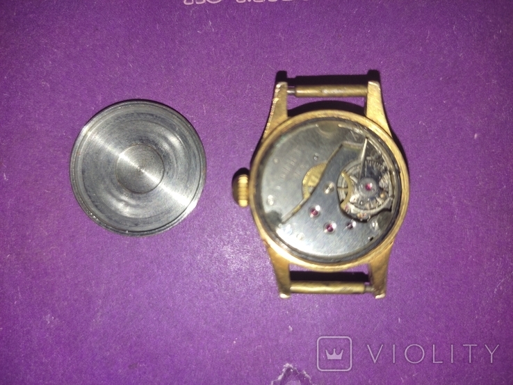 Винтаж. Женские позолоченные наручные часы UMF Ruhla M3. Германия, фото №4