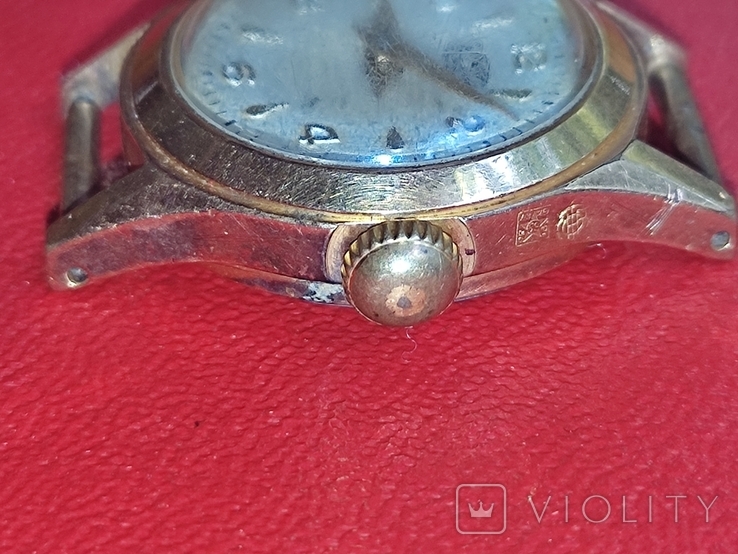 Винтаж. Женские позолоченные наручные часы UMF Ruhla M3. Германия, фото №10