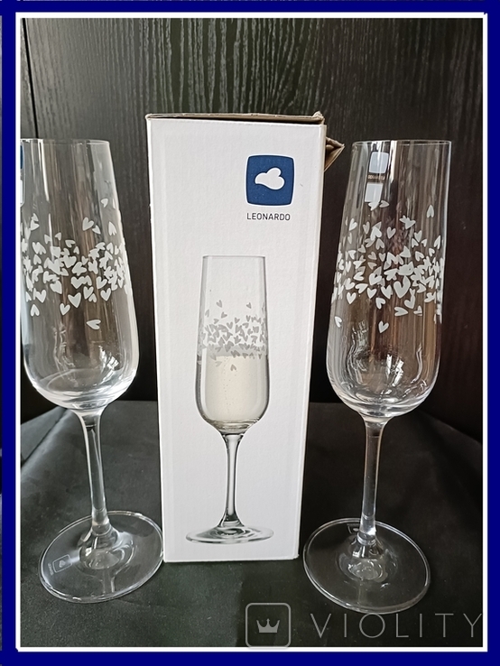 Champagne wine glasses Leonardo, Germany, new, packaged, photo number 2