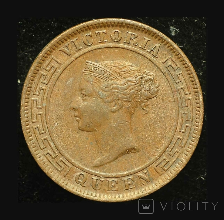 Британский Цейлон 1 цент 1901 aUnс