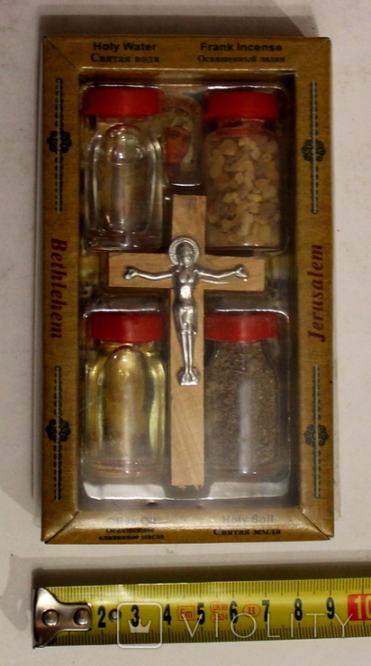 Set "Holy Water, Consecrated Incense, Holy Land, Sanctified Olive. oil" Israel until 2019, photo number 2