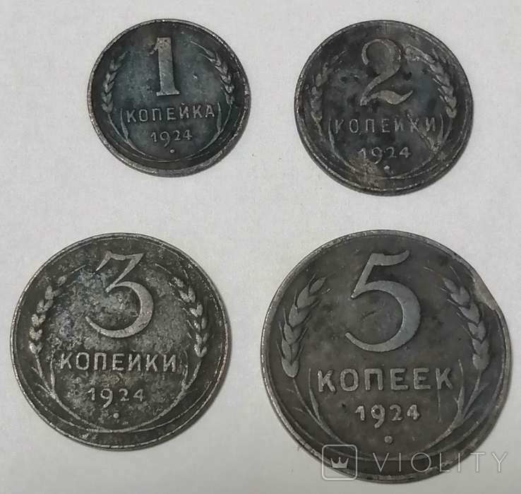 1924 год 1 , 2, 3 и 5 копеек, photo number 2