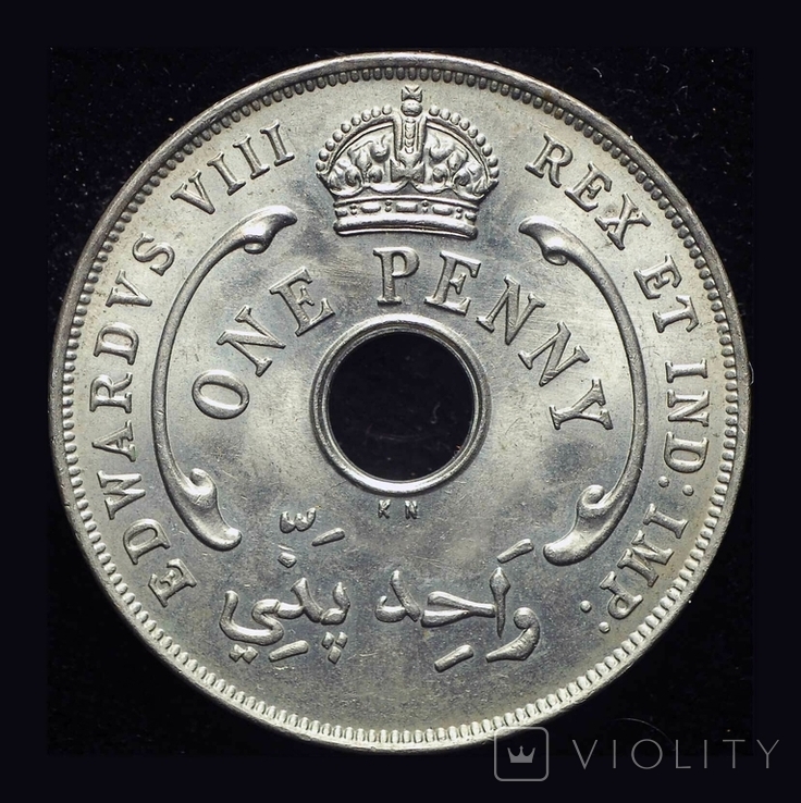Британская Западная Африка 1 пенни 1936 Unс Эдвард VIII