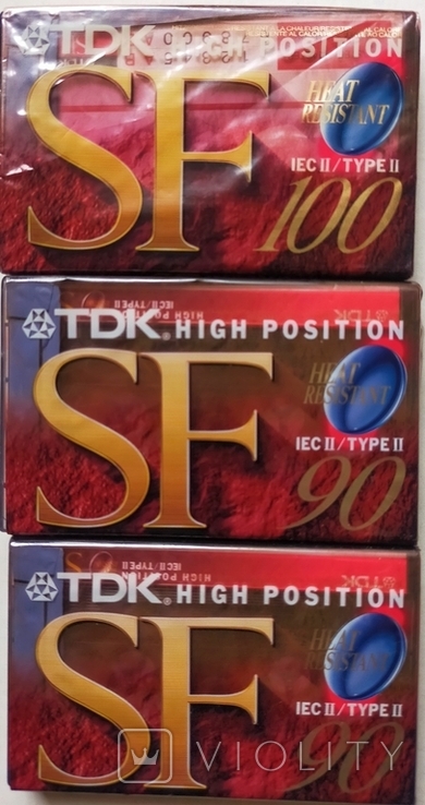 Аудиокассеты из серии TDK Chrome SF 90/100min, фото №2