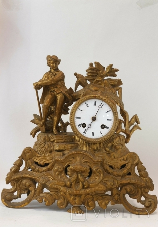 French fireplace clock of the second half of the nineteenth century., photo number 2