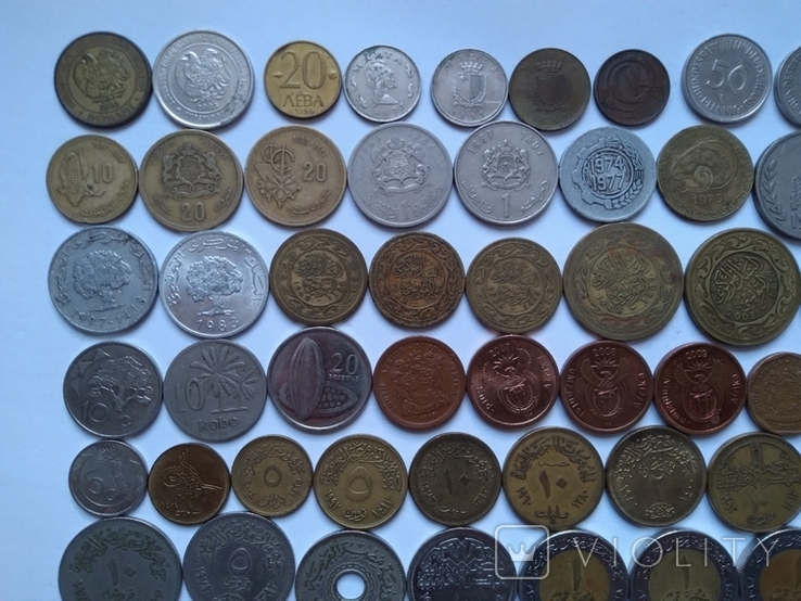 Монети країн світу, 83 шт, Африка і Європа, всі різні, підбірки по роках, photo number 3