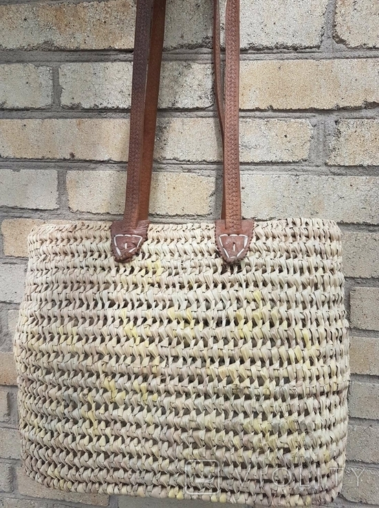 Huge bag made of natural leather material, photo number 7