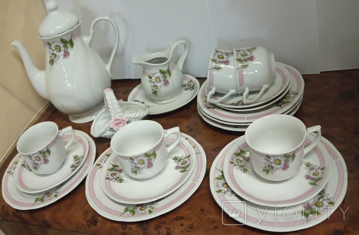 Daisy service, for 5 persons, 19 pieces, Bavaria, Germany, new, photo number 3