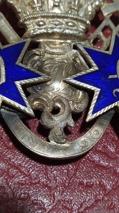 Крупный масонский орден с эмалями. Серебро, фото №8