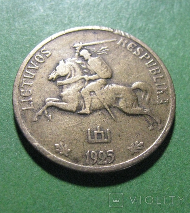 Литва 10 центів 1925, фото №2