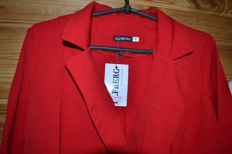 Сукня-сорочка червоного кольору. Сукня-блейзер, піджак., фото №5