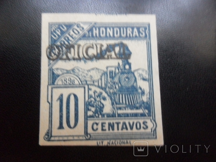 Z.D. Transport. Honduras. 1898. UPU. B/P. Overprint, photo number 2