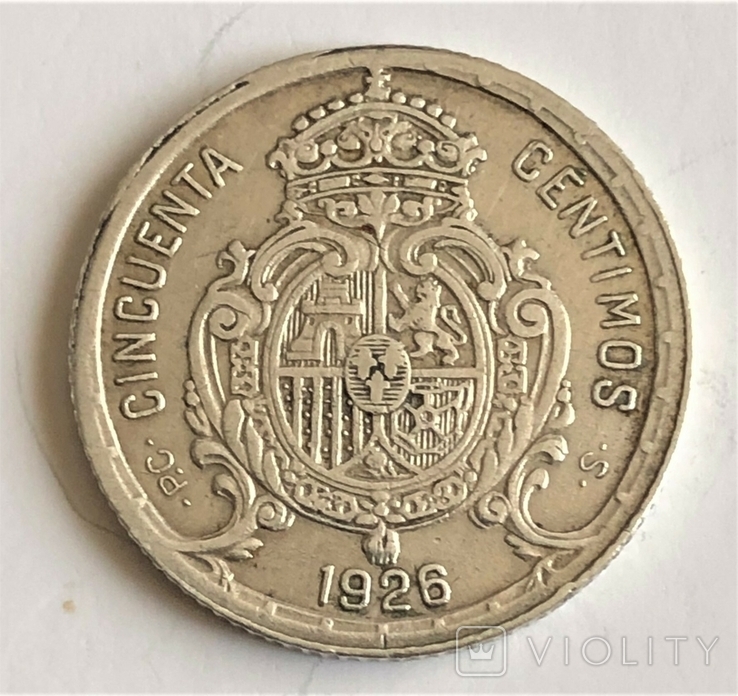 50 Сентимо 1926 г Испания